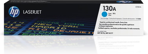 خرطوشة حبر اصلية 130A لطابعة ليزر جيت من اتش بى بلون ازرق سماوى - CF351A