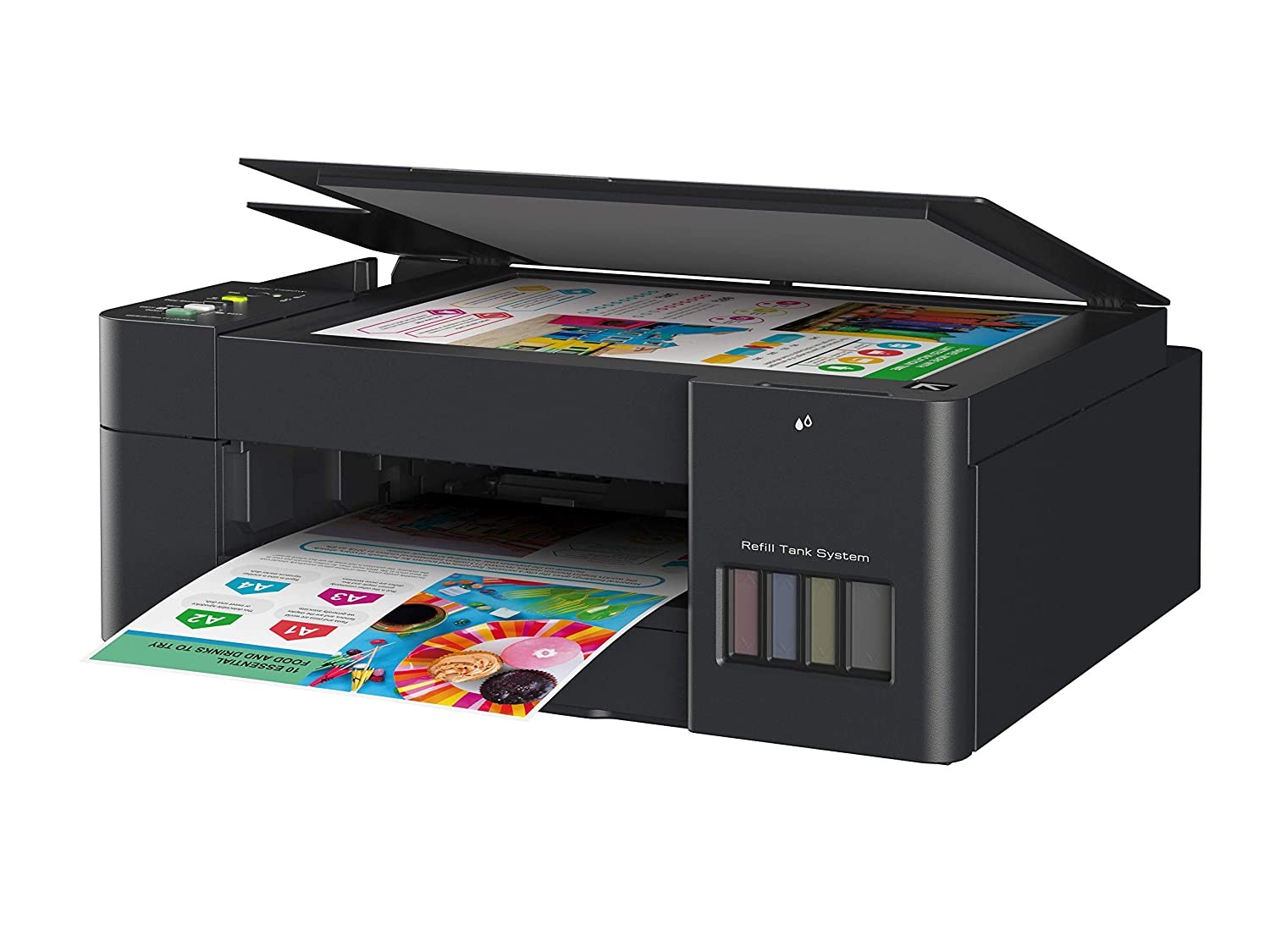 Brother DCP-420W Inkjet All-in-One Printer, Cloud Print, Print, Scan, High-Print Ink Bottles